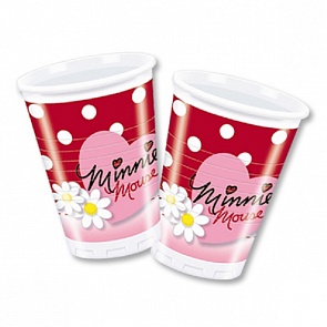 Стаканы пластиковые из серии Ромашки Минни, 8 шт. по 200 мл. (Procos, 1502-1000)